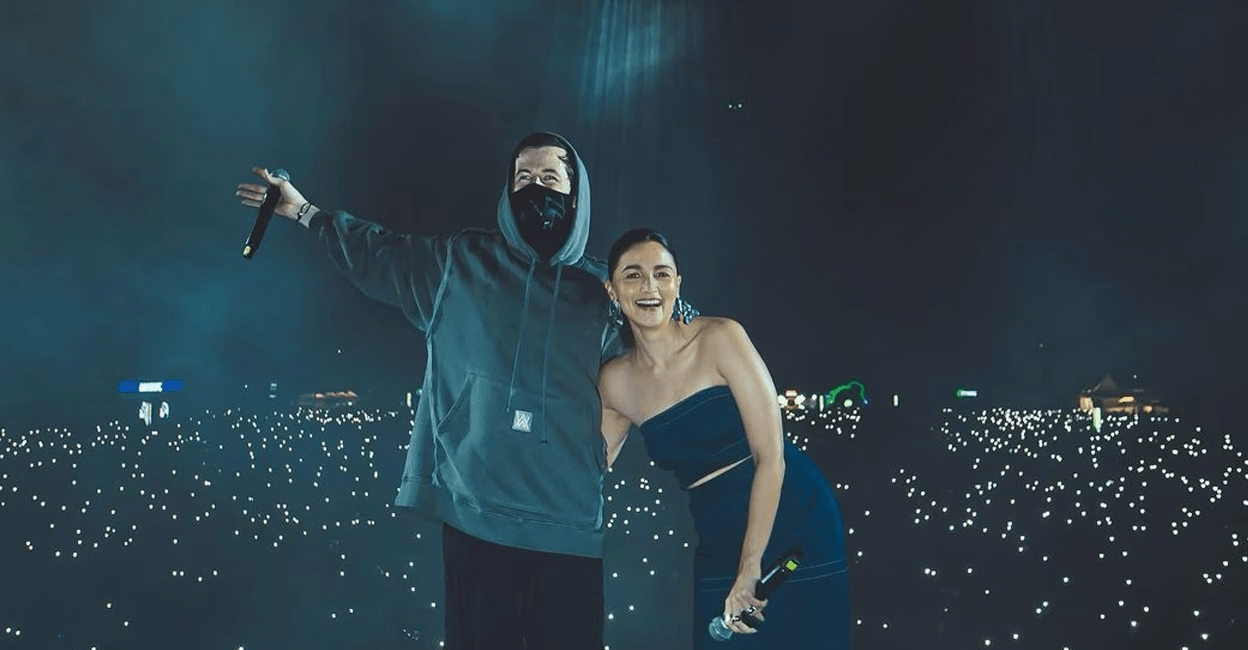 Alia Bhatt and DJ Alan Walker's concert