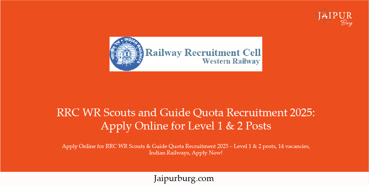 RRC WR Scouts and Guide Quota Recruitment 2025